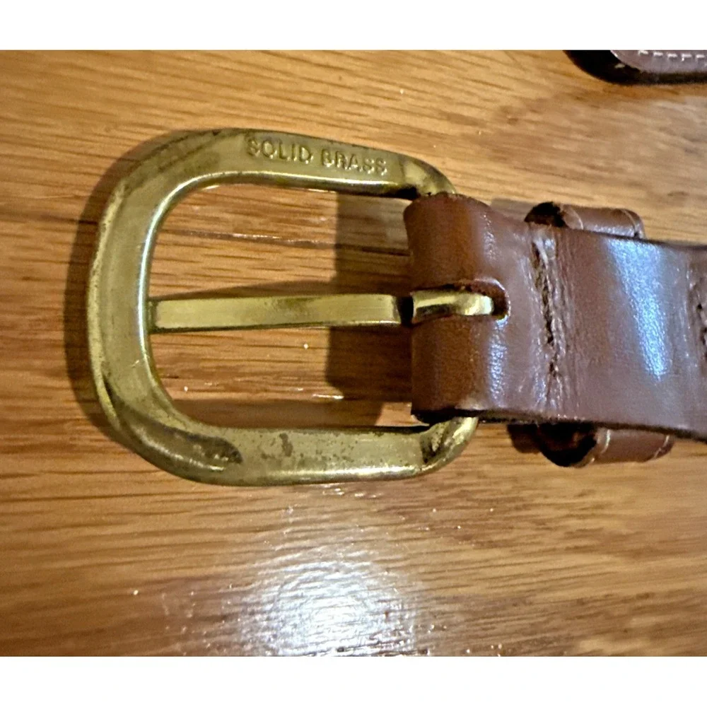 Zep-Pro Nylon Nautical sewn Shark Blue Brass Buckle Adjustable Belt Men's 42